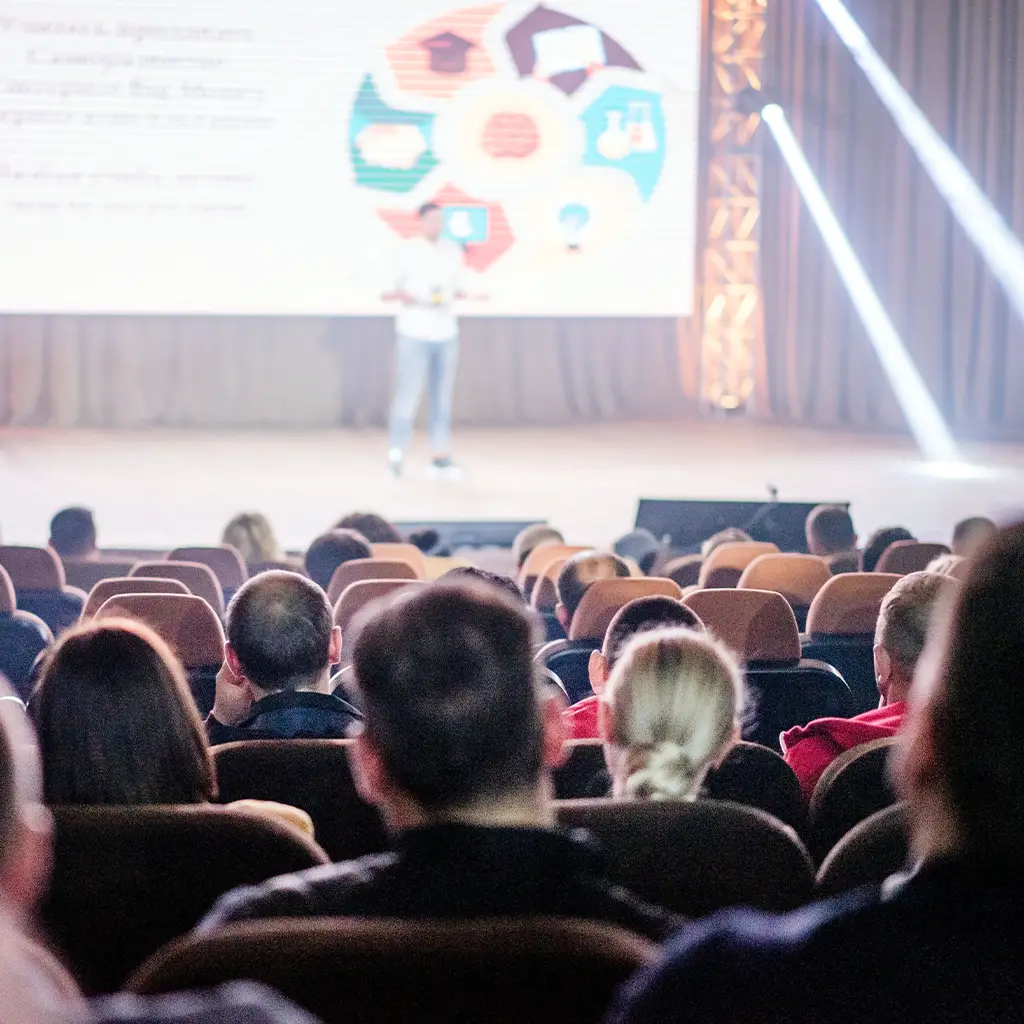Participants ayant covoituré pour une conférence lors d’un événement d’entreprise